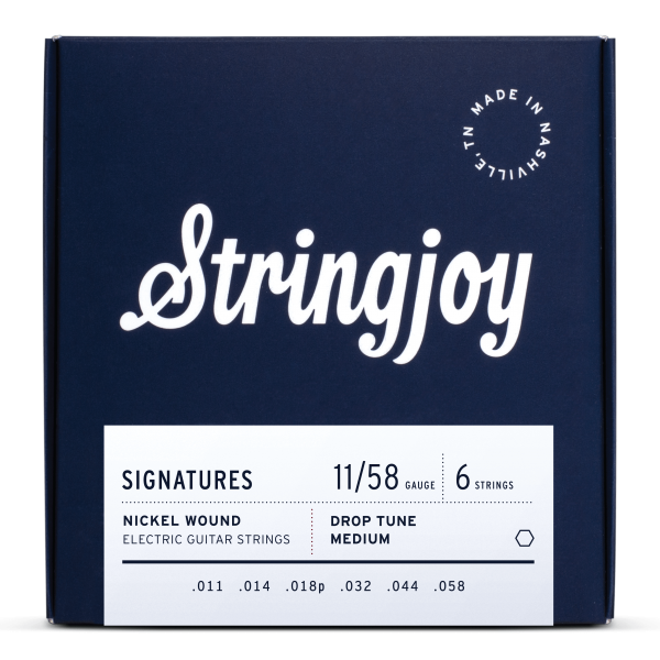 Stringjoy Signatures | Drop Tune Medium Gauge (11-58) Drop C Nickel Wound Electric Guitar Strings