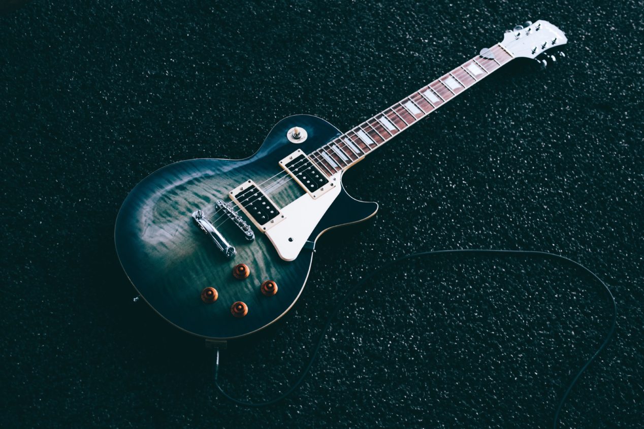 Photo of a Gretsch guitar with Filter’Tron pickups.