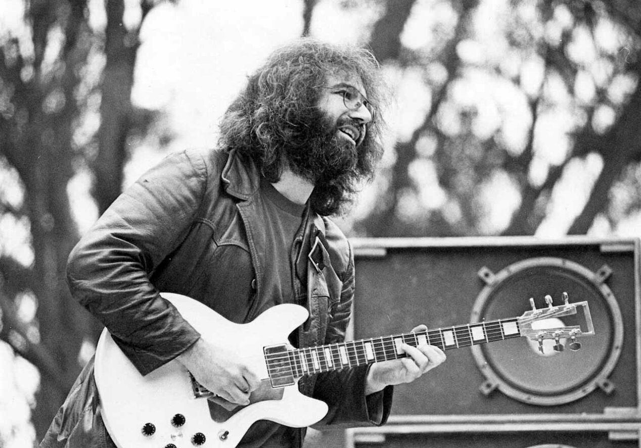 Jerry Garcia with a Travis Bean Aluminum Neck Guitar